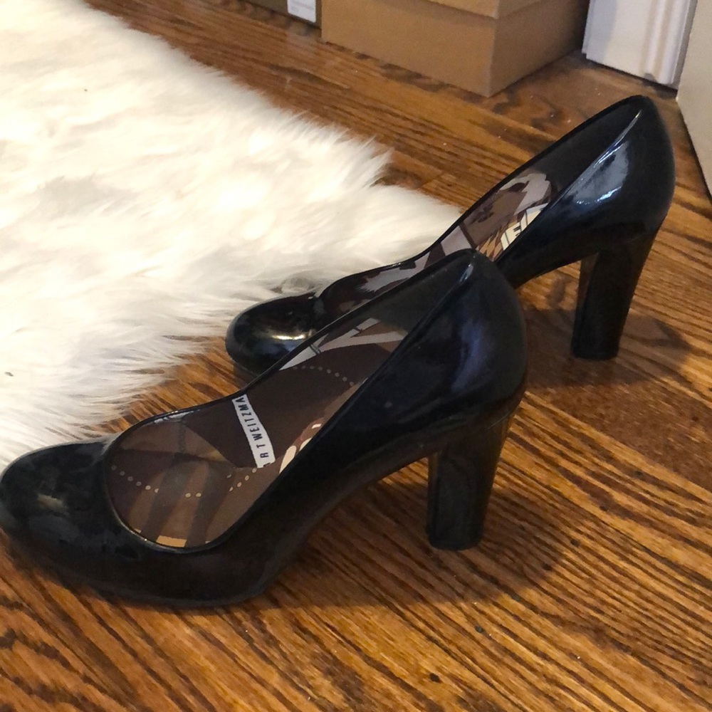 Stuart Weitzman Patent Round Toe Pumps - image 2